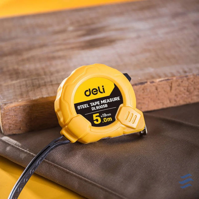 Steel Measuring Tape 5m/19mm Deli Tools EDL9005B (yellow) Measuring tools