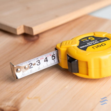 Steel Measuring Tape 5m/19mm Deli Tools EDL9005B (yellow) Measuring tools