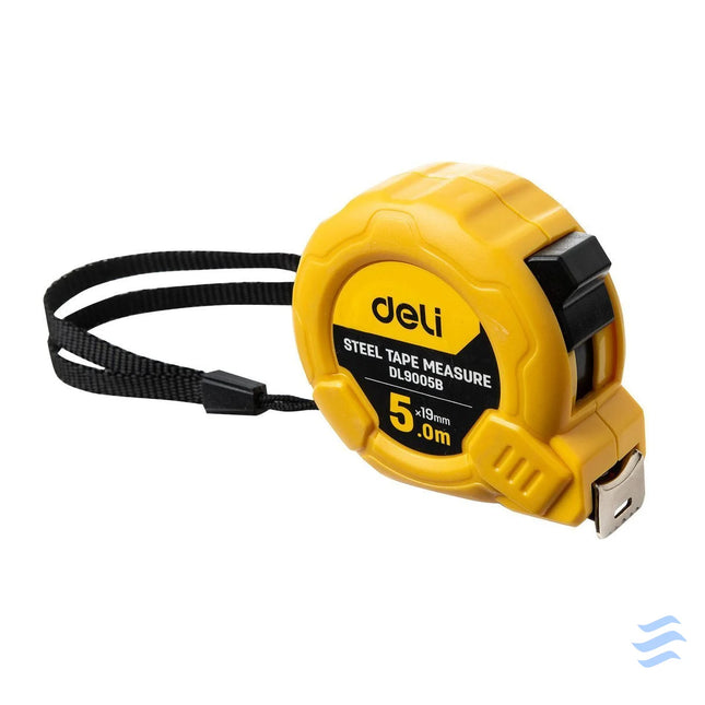 Steel Measuring Tape 5m/19mm Deli Tools EDL9005B (yellow) Measuring tools