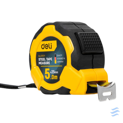 Steel Measuring Tape 5m/25mm Deli Tools EDL3797Y(yellow) Measuring tools
