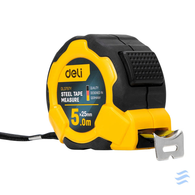 Steel Measuring Tape 5m/25mm Deli Tools EDL3797Y(yellow) Measuring tools