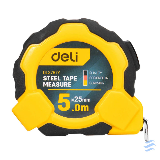 Steel Measuring Tape 5m/25mm Deli Tools EDL3797Y(yellow) Measuring tools