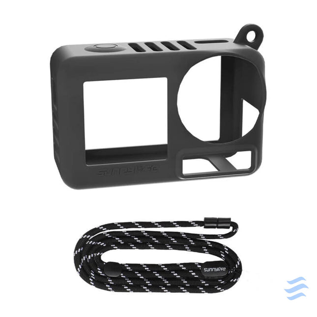 Sunnylife OA5 BHT885 D silicone case with strap for ACTION 5 PRO (black) Cases and covers