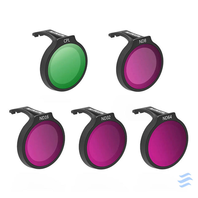 SUNNYLIFE set of five filters for DJI Neo CPL + ND8 + ND16 + ND32 + ND64 Filters for drones