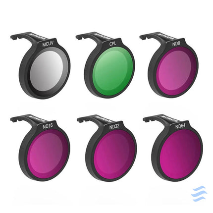 SUNNYLIFE set of six filters for DJI Neo MCUV + CPL + ND8 + ND16 + ND32 + ND64 Filters for drones