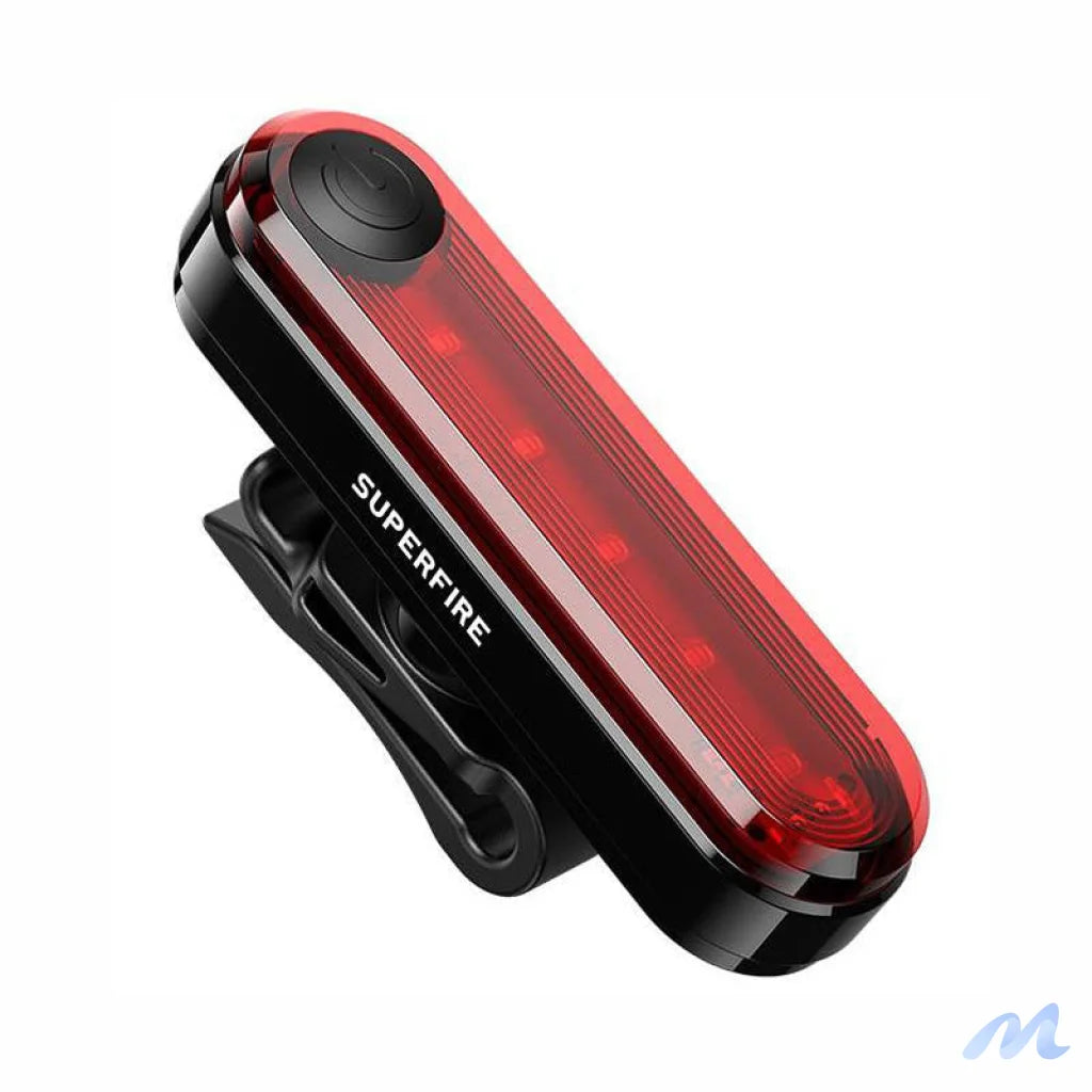 Superfire BTL01 rear bike light, USB, 230mAh