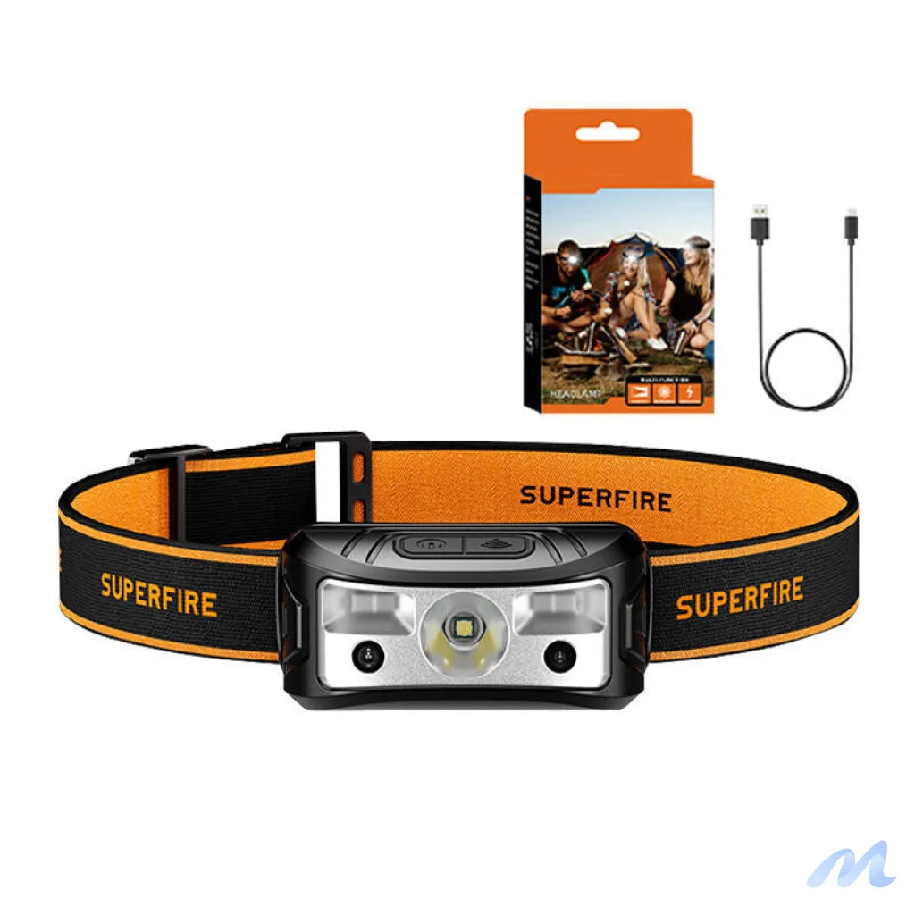 Superfire HL05-K headlamp flashlight, 120 lm, 100 m, 7 modes