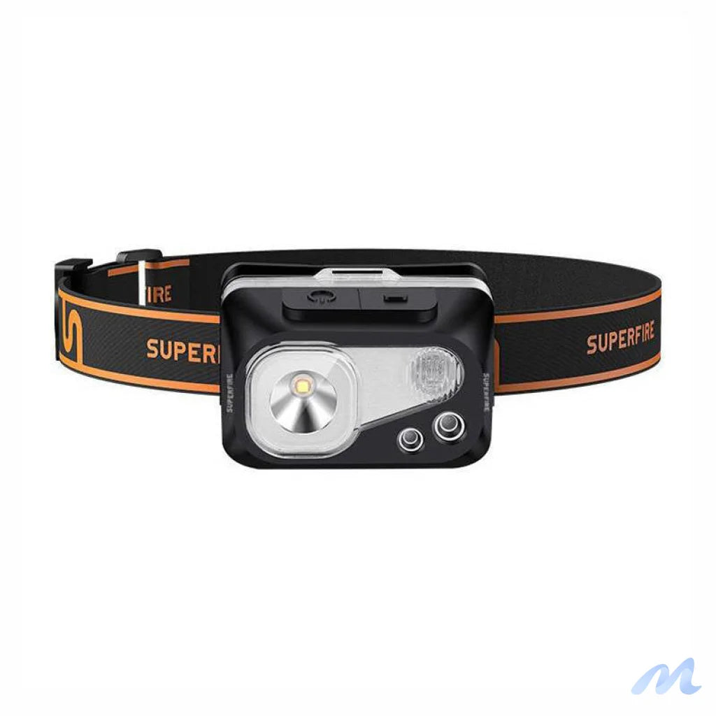 Superfire HL07 headlamp flashlight, 320 lm, USB, 5 modes, 90 m