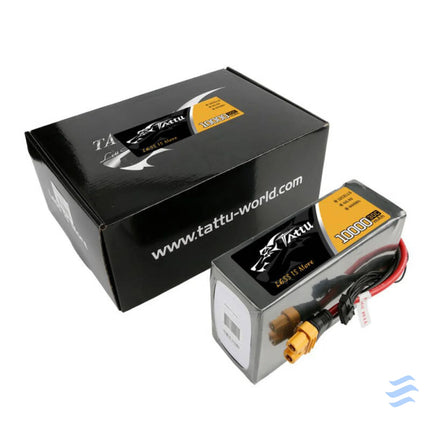 Tattu 10000mAh 44.4V 30C 12S1P Lipo Battery Pack with AS150U Plug Lithium and NiMH
