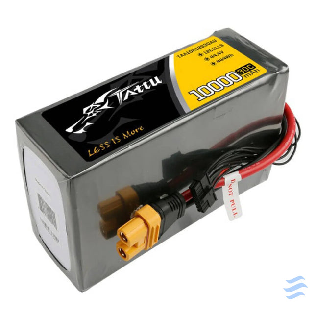 Tattu 10000mAh 44.4V 30C 12S1P Lipo Battery Pack with AS150U Plug Lithium and NiMH