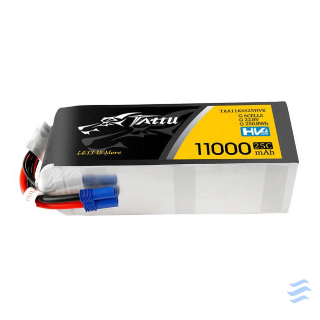 Tattu 11000mAh 22.8V HV 25C 6S1P Lipo Battery Pack with EC5 Plug Lithium and NiMH