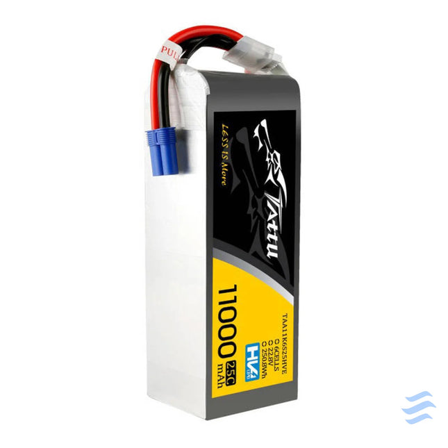 Tattu 11000mAh 22.8V HV 25C 6S1P Lipo Battery Pack with EC5 Plug Lithium and NiMH