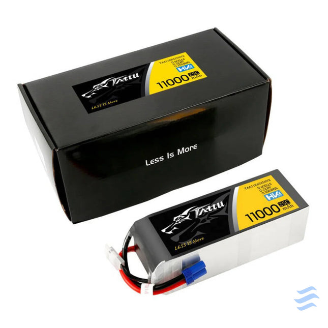 Tattu 11000mAh 22.8V HV 25C 6S1P Lipo Battery Pack with EC5 Plug Lithium and NiMH