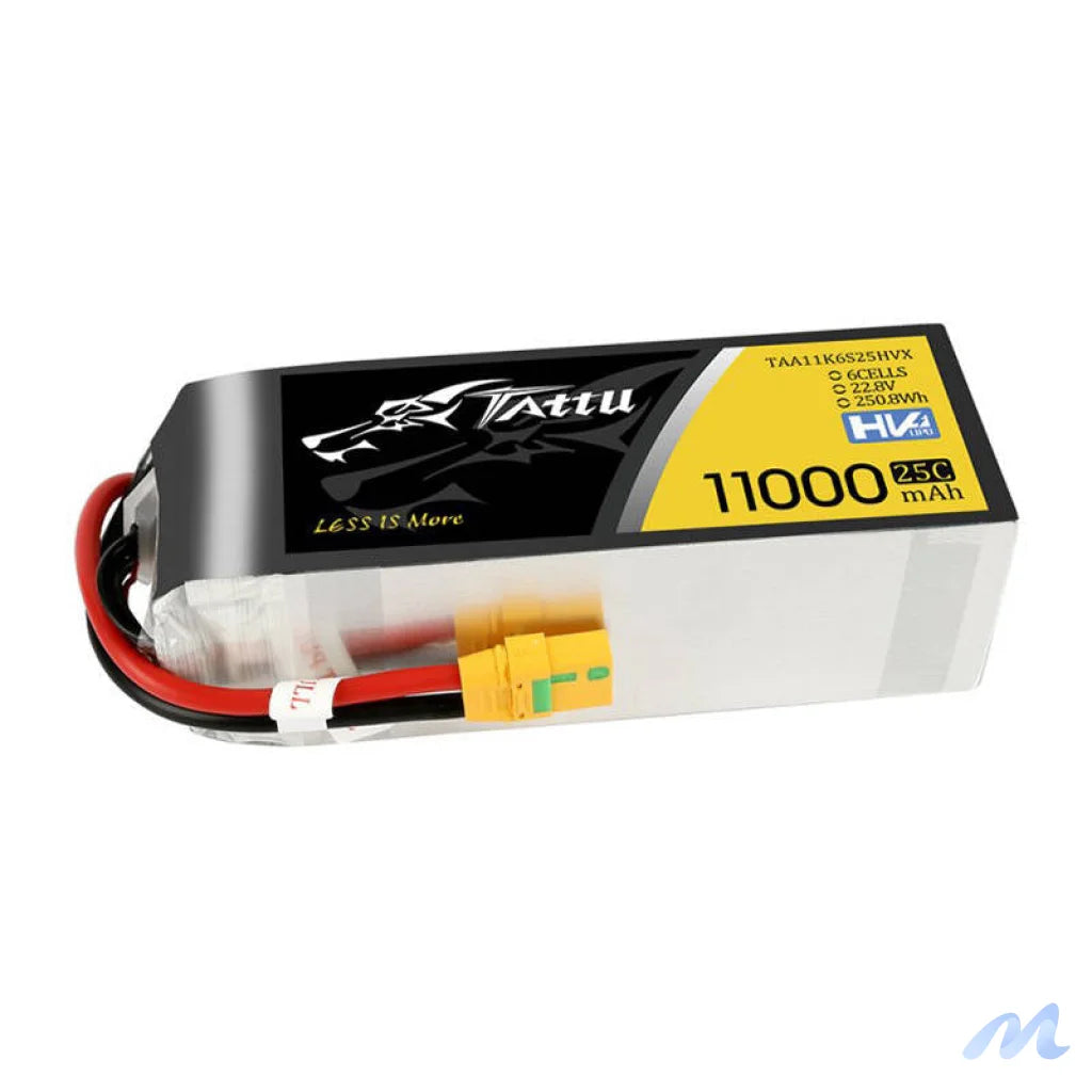 Tattu 11000mAh 22.8V HV 25C 6S1P Lipo Battery Pack with XT90-S (anti-spark) Plug