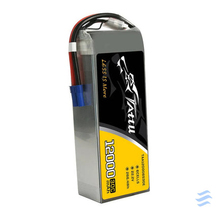 Tattu 12000mAh 22.2V 30C 6S1P UAV Lipo Battery Pack with EC5 plug Lithium and NiMH