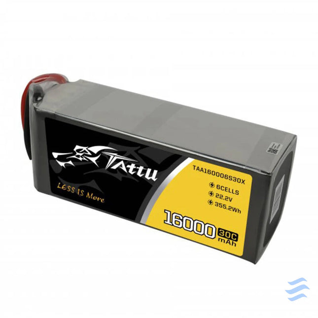 Tattu 16000mAh 22.2V 30C 6S1P LiPo Battery Pack with XT90 Anti spark Plug Lithium and NiMH