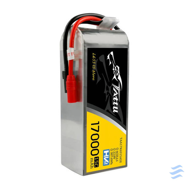 Tattu 17000mAh 22.8V 15C 6S1P Lipo Battery with AS150 + XT150 Plug Lithium and NiMH