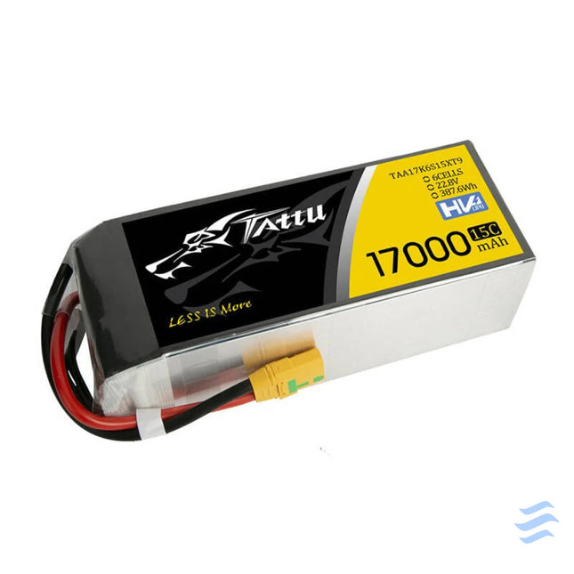 Tattu 17000mAh 22.8V 15C 6S1P Lipo Battery with XT90 S(anti spark) Plug Lithium and NiMH