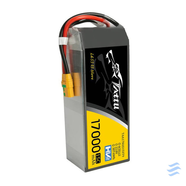 Tattu 17000mAh 22.8V 15C 6S1P Lipo Battery with XT90 S(anti spark) Plug Lithium and NiMH