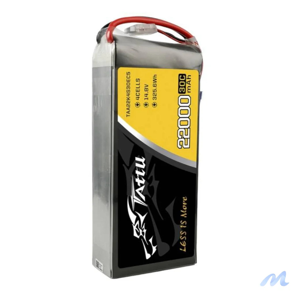 Tattu 22000mAh 14.8V 30C 4S1P Lipo Battery Pack with EC5