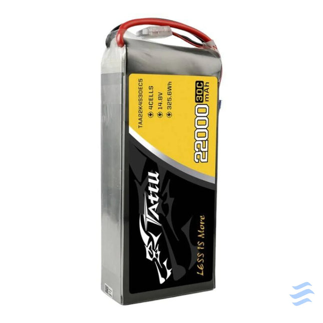Tattu 22000mAh 14.8V 30C 4S1P Lipo Battery Pack with EC5 Lithium and NiMH