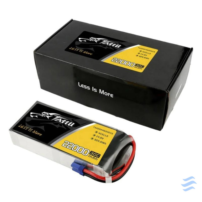 Tattu 22000mAh 14.8V 30C 4S1P Lipo Battery Pack with EC5 Lithium and NiMH