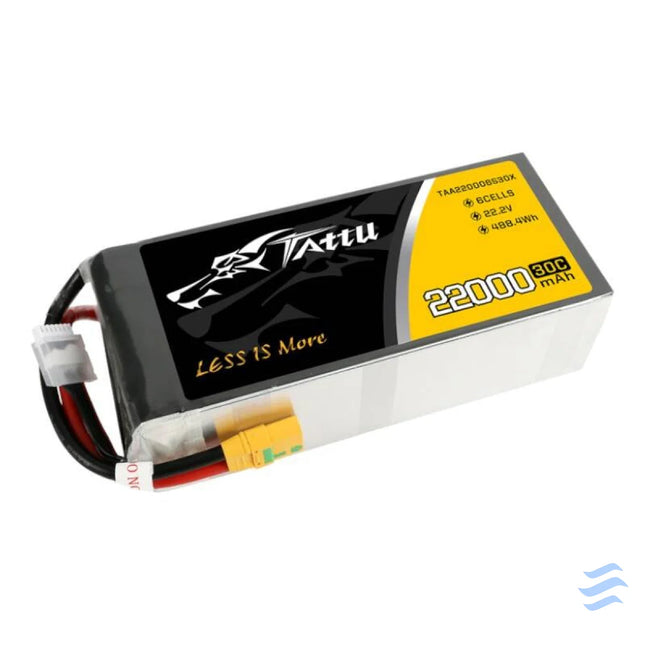 Tattu 22000mAh 22.2V 30C 6S1P Lipo Battery Pack with XT90 S plug Lithium and NiMH