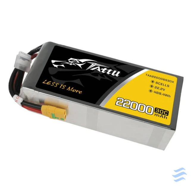 Tattu 22000mAh 22.2V 30C 6S1P Lipo Battery Pack with XT90 S plug Lithium and NiMH