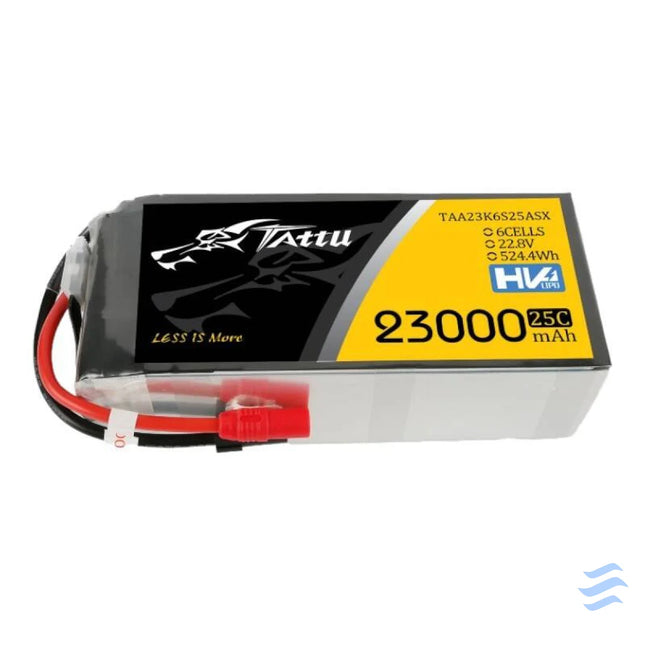 Tattu 23000mAh 22.8V 25C 6S1P Lipo Battery Pack With XT150 + AS150 Lithium and NiMH