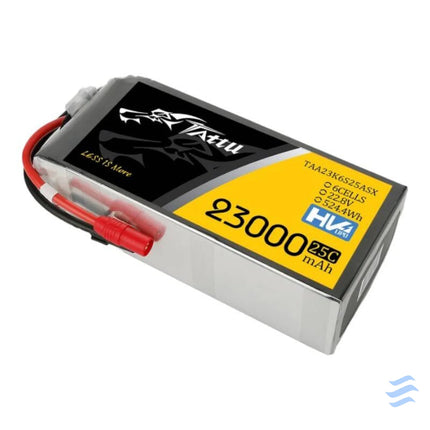 Tattu 23000mAh 22.8V 25C 6S1P Lipo Battery Pack With XT150 + AS150 Lithium and NiMH