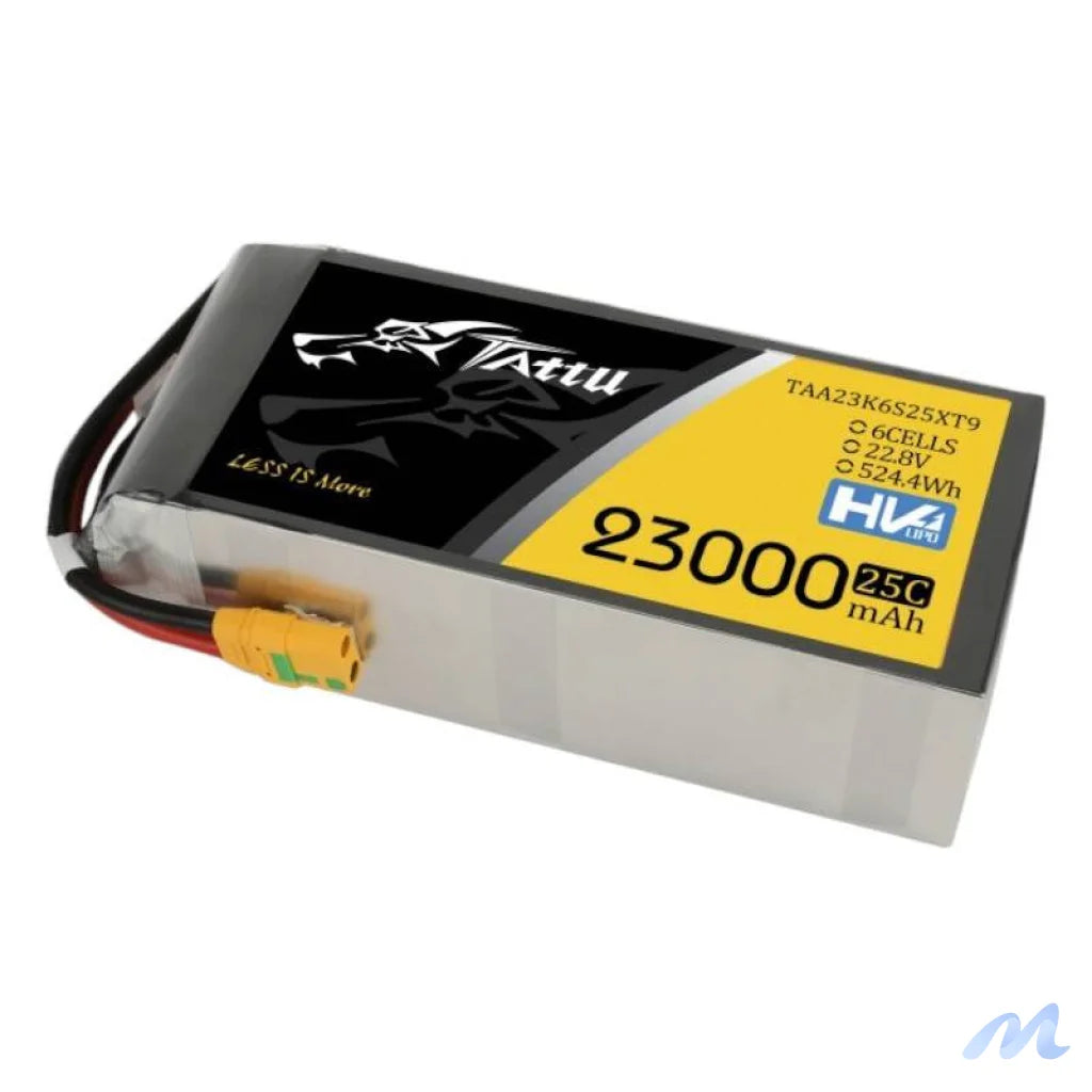 Tattu 23000mAh 22.8V 25C 6S1P Lipo Battery Pack With XT90-S