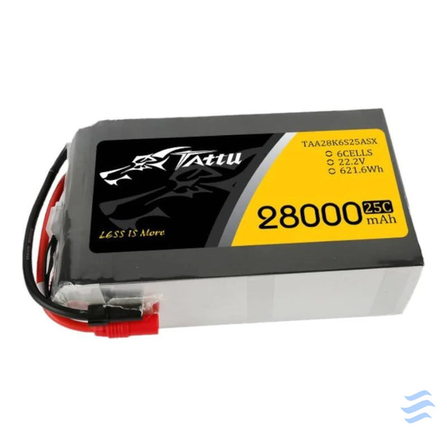 Tattu 28000mAh 22.2V 25C 6S1P Lipo Battery Pack with AS150 + XT150 Lithium and NiMH