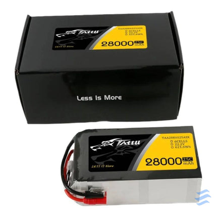 Tattu 28000mAh 22.2V 25C 6S1P Lipo Battery Pack with AS150 + XT150 Lithium and NiMH