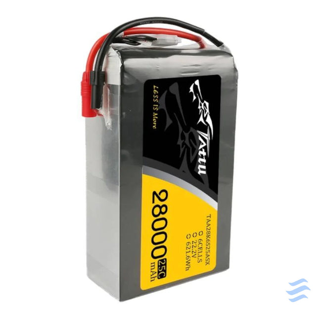 Tattu 28000mAh 22.2V 25C 6S1P Lipo Battery Pack with AS150 + XT150 Lithium and NiMH