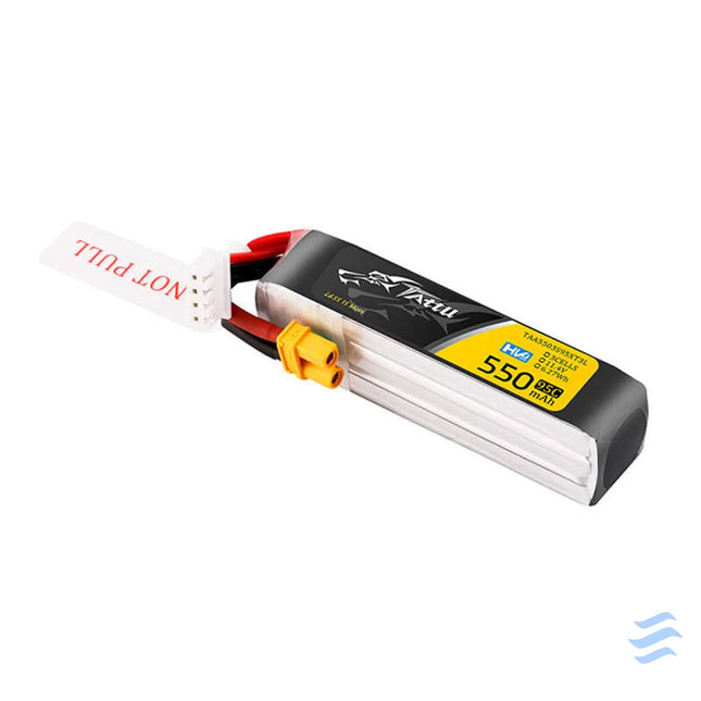 Tattu 3s 550mAh 95C 11.4V HV Lipo Battery with XT30 Plug Long Pack Connector Lithium and NiMH