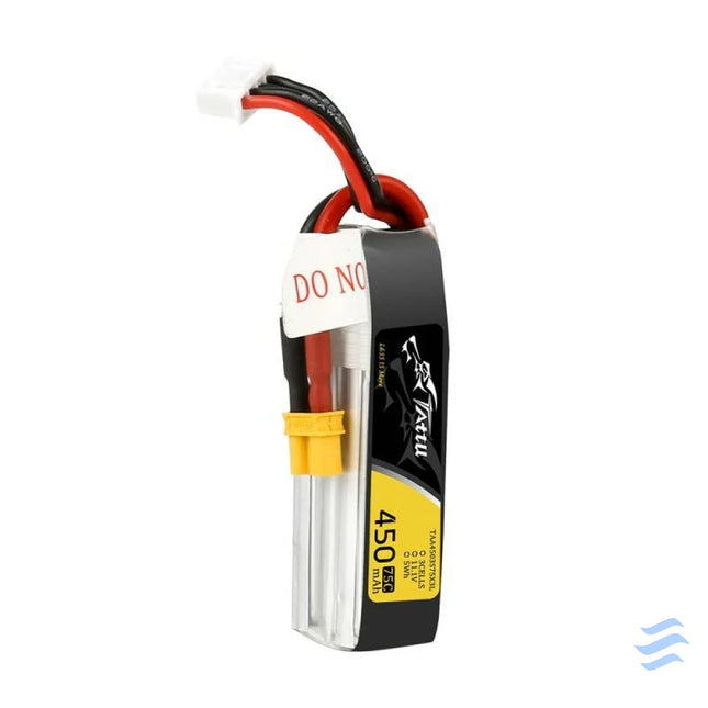 Tattu 450mAh 11.1V 75C 3S1P Long battery Lithium and NiMH
