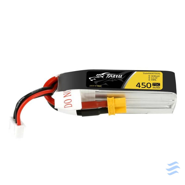 Tattu 450mAh 11.1V 75C 3S1P Long battery Lithium and NiMH