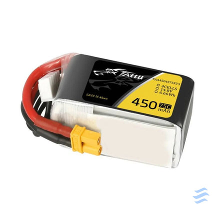 Tattu 450mAh 14.8V 75C 4S1P battery Lithium and NiMH