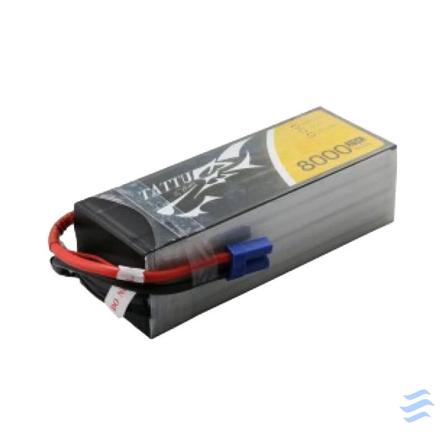 Tattu 8000mAh 22.2V 25C 6S1P Lipo Battery Pack with EC5 Lithium and NiMH