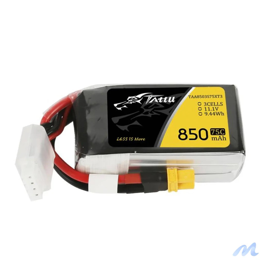 Tattu 850mAh 11.1V 75C 3S1P Battery Connector XT30
