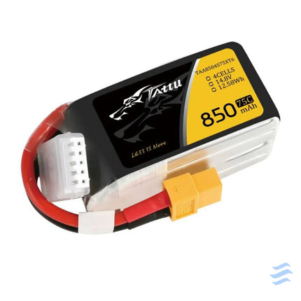 Tattu 850mAh 14.8V 75C 4S1P XT60 battery Lithium and NiMH