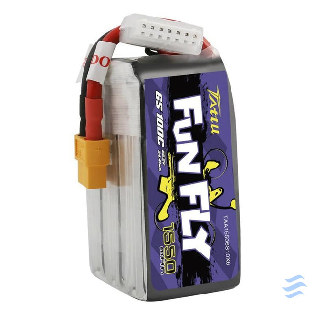 Tattu Funfly 1550mAh 22.2V 100C 6S1P XT60 battery Lithium and NiMH