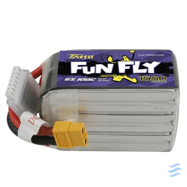 Tattu Funfly 1550mAh 22.2V 100C 6S1P XT60 battery Lithium and NiMH