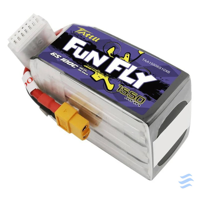 Tattu Funfly 1550mAh 22.2V 100C 6S1P XT60 battery Lithium and NiMH