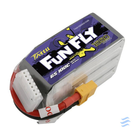 Tattu Funfly 1550mAh 22.2V 100C 6S1P XT60 battery Lithium and NiMH
