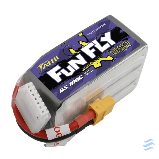 Tattu Funfly 1550mAh 22.2V 100C 6S1P XT60 battery Lithium and NiMH