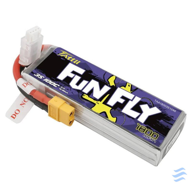 Tattu Funfly 1800mAh 11.1V 100C 3S1P XT60 battery Lithium and NiMH