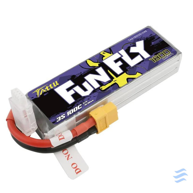 Tattu Funfly 1800mAh 11.1V 100C 3S1P XT60 battery Lithium and NiMH