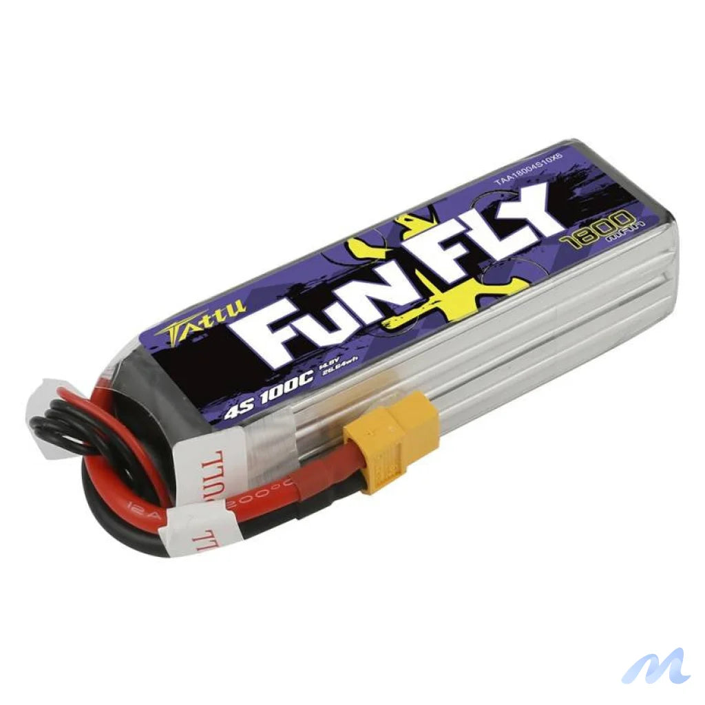 Tattu Funfly 1800mAh 14.8V 100C 4S1P XT60 battery