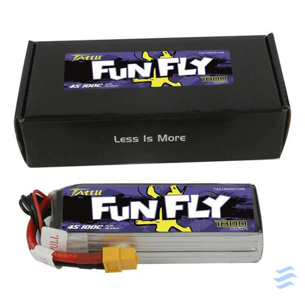 Tattu Funfly 1800mAh 14.8V 100C 4S1P XT60 battery Lithium and NiMH
